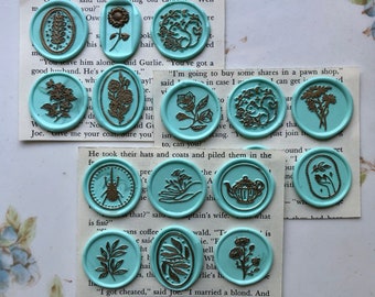 Garden Party Wax Seal Sticker Set