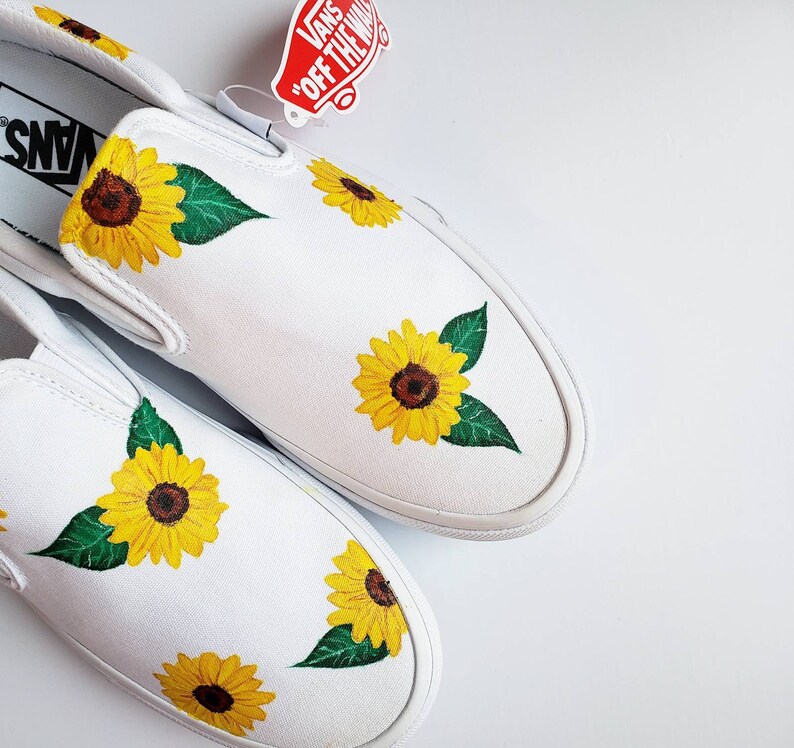 sunflower vans etsy