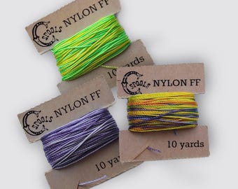 Nylon FF Hand-Dyed Thread For Bassoon/Oboe Reed Making - Bewitched 3-pack