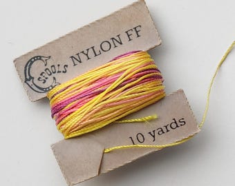 Nylon FF Hand-Dyed Thread For Bassoon/Oboe Reed Making - Strawberry Lemonade