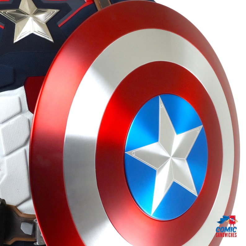 Captain America Shield Metal Prop Replica 1:1 Scale Captain America Cosplay image 4