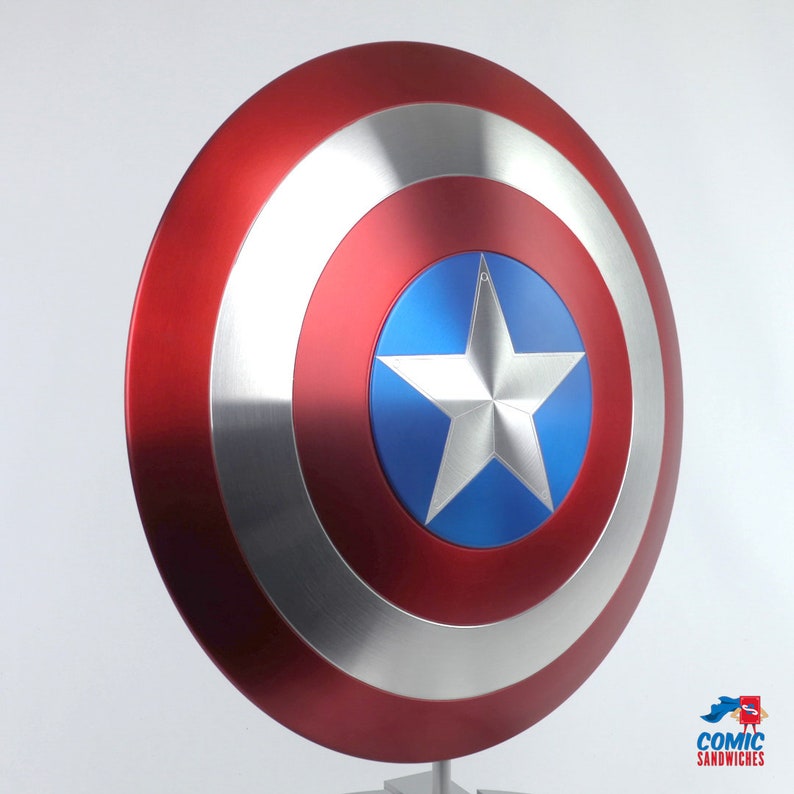 Captain America Shield Metal Prop Replica 1:1 Scale Captain America Cosplay image 2