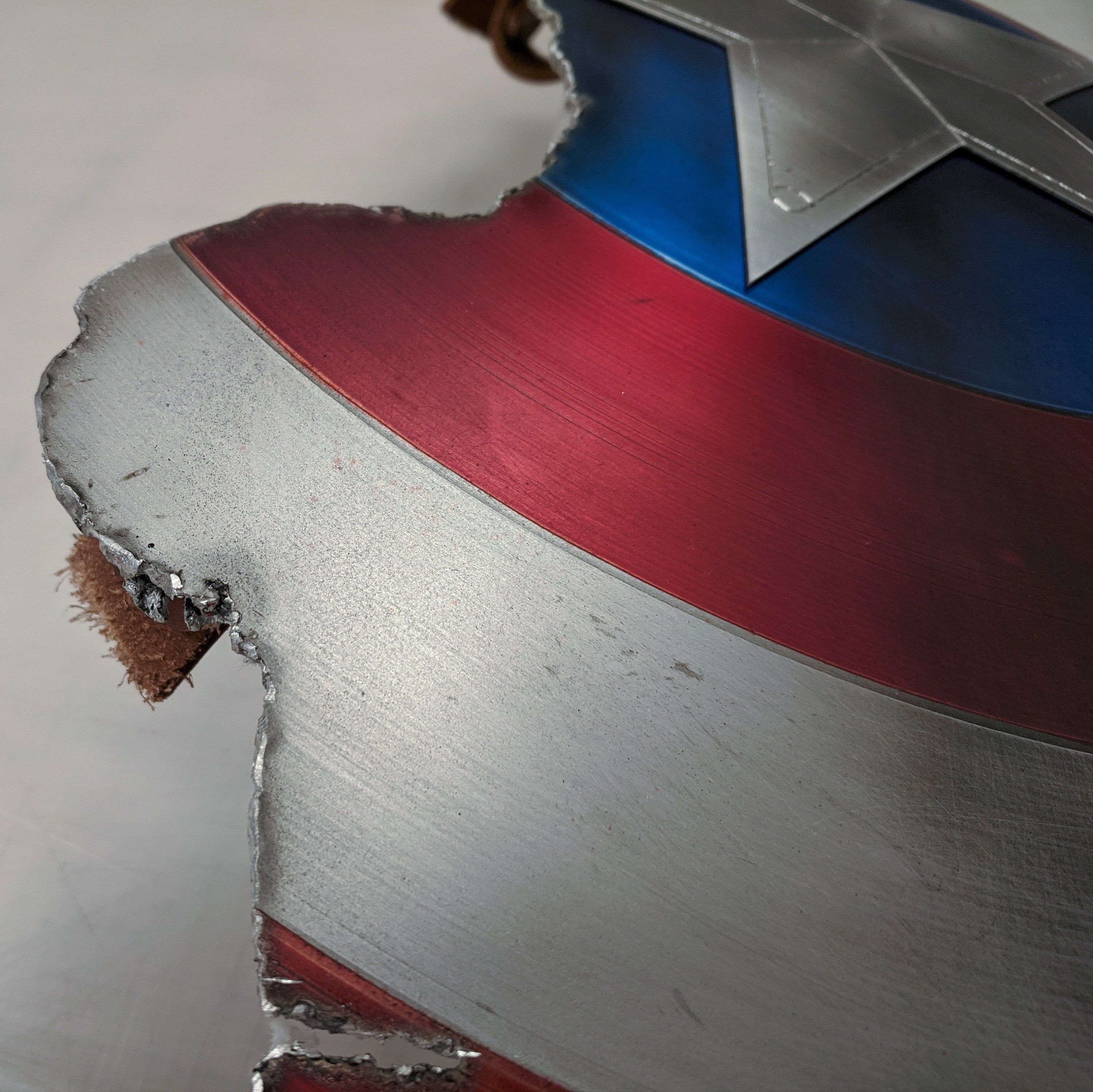 Captain America Broken Shield Metal Prop Replica Avengers - Etsy