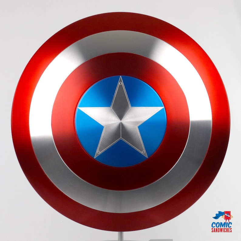 Captain America Shield Metal Prop Replica 1:1 Scale Captain America Cosplay image 1