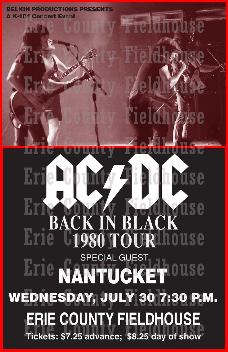 AC/DC 1980 Back in Black Tour 11