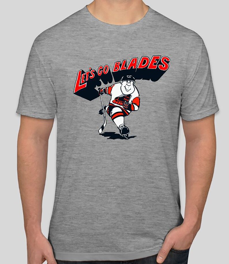 Erie Blades Hockey Tshirt 60/40 poly/cotton Etsy