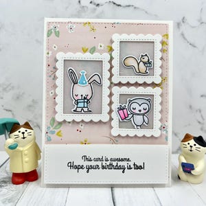Handmade Card/Animal Birthday Card/Mama Elephant Card