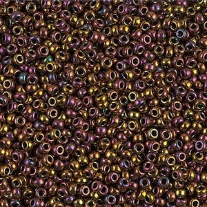 11/0 25 grams  Metallic Bronze Iris  (RR462) Miyuki Rocaille Seed Beads
