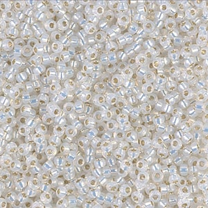 11/0 50 grams Gilt Lined Opal (RR551) Miyuki Rocaille Seed Beads