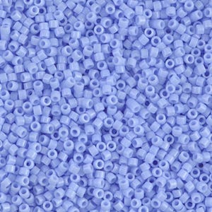 10 grams 11/0 Delica Opaque Blue Agate  DB1137 Cylinder Seed Bead