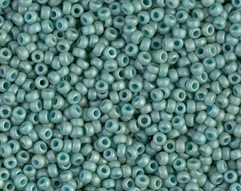 25 gram 11/0 Matte Seafoam Luster (RR2028) Miyuki Rocaille Seed Beads