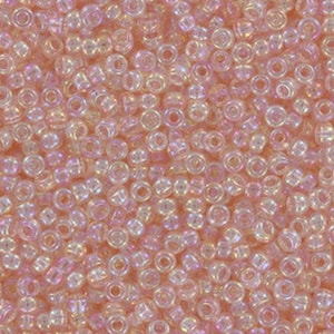50 grams 11/0 Tea Rose Rainbow Pink Mist (RR292)  Miyuki Rocaille Seed Beads