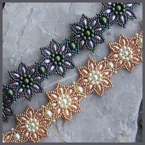 Lotus Bracelet Tutorial with Round Pearls Oval Pearls and Seed Beads