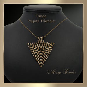Mönster Peyotesöm Triangel Tango Hängsmycke med Orddiagram PDF Ladda ner