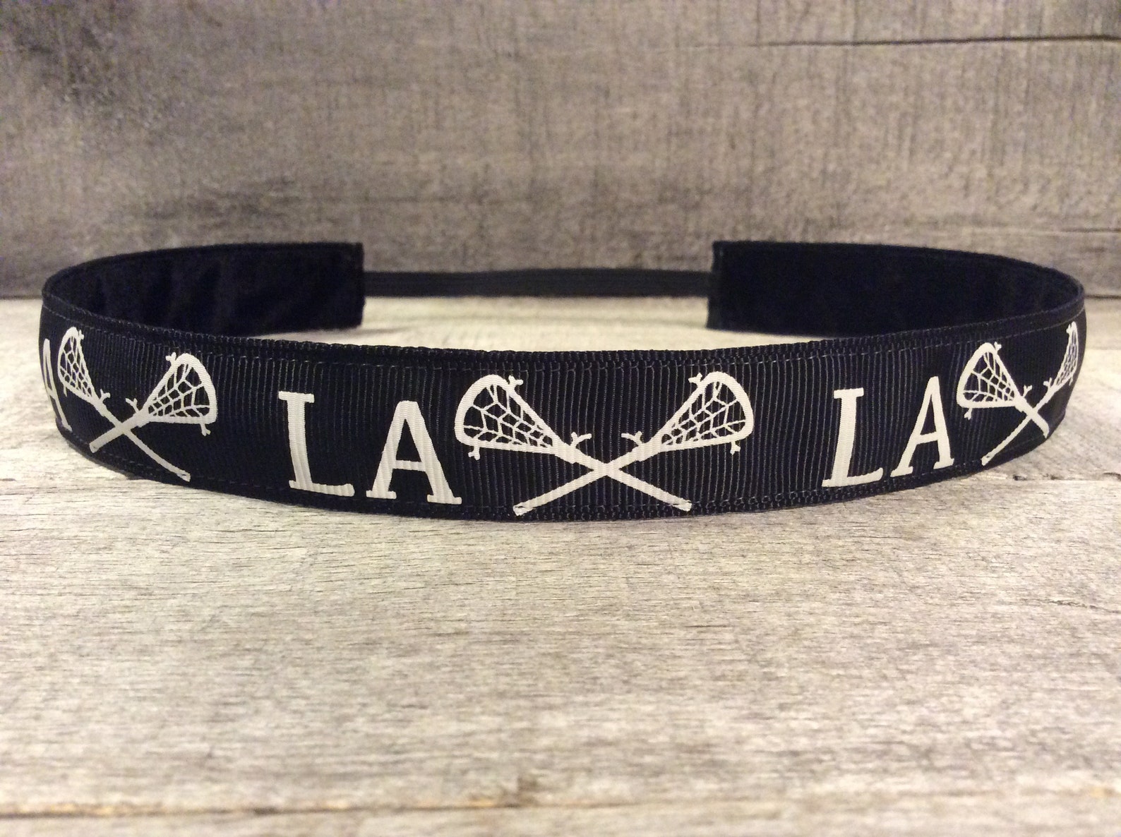 Black Lacrosse Nonslip Headband Noslip Headband Workout Etsy