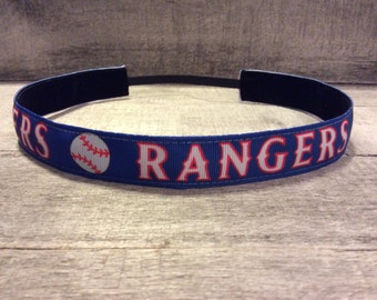 Texas Rangers Nonslip Headband, Noslip Headband, Baseball Headband, Workout Headband, Sports Headband, Running Headband, Athletic Headband