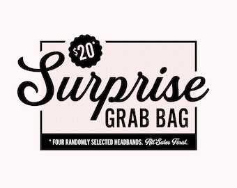 ¡BOLSA SURPRISE GRAB! 4 Diademas antideslizantes seleccionadas al azar