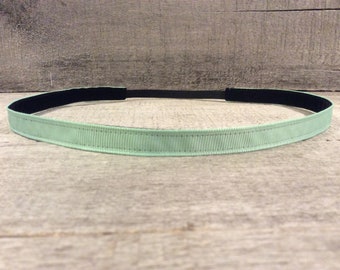 Sólido Teal Skinnyband Nonslip Headband, Noslip Headband, Workout Headband, Sports Headband, Running Headband, Athletic Headband