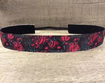 Lilly Fabric Fish Inspired Nonslip Headband, Noslip Headband, Sports Headband, Running Headband, Athletic Headband