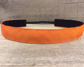 Orange Nonslip Headband, Noslip Headband, Workout Headband, Sports Headband, Running Headband, Athletic Headband