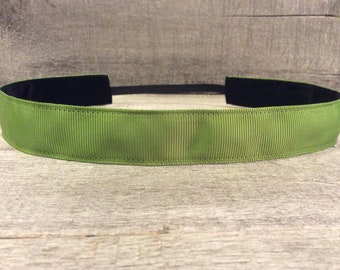 Olive Green Nonslip Headband, Noslip Headband, Workout Headband, Sports Headband, Running Headband, Athletic Headband