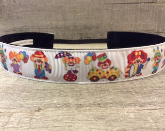 Clowns Inspired KIDS Nonslip Headband, Noslip Headband, Workout Headband, Sports Headband, Running Headband, Athletic Headband