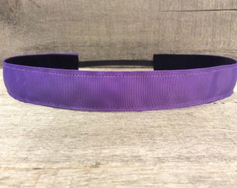 Purple Nonslip Headband, Noslip Headband, Workout Headband, Sports Headband, Running Headband, Athletic Headband