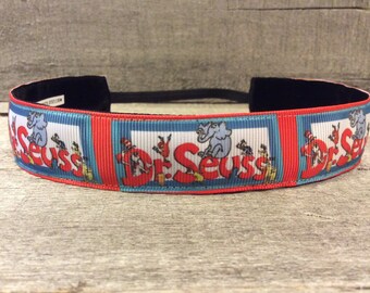 Seuss Inspired Cartoon KIDS Nonslip Headband, Noslip Headband, Workout Headband, Sports Headband, Running Headband, Athletic Headband