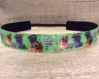 Puppy Dog Nonslip Headband, Noslip Headband, Workout Headband, Sports Headband, Running Headband, Athletic Headband