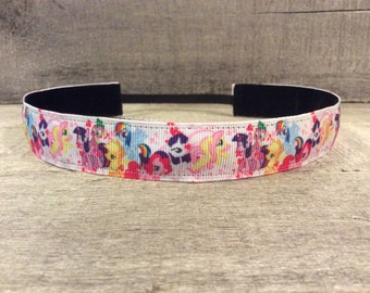 My Little Pony Nonslip Headband, Noslip Headband, Workout Headband, Sports Headband, Running Headband, Athletic Headbandi