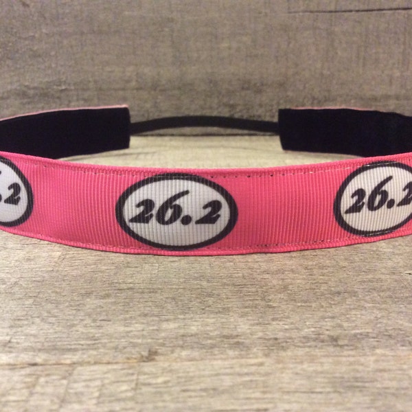 26.2 Marathon Nonslip Headband,  Noslip Headband, Runners Headband, Sports Headband, Running Headband, Athletic Headband