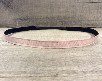 Solid Light Pink Skinnyband Nonslip Headband,  Noslip Headband, Workout Headband, Sports Headband, Running Headband, Athletic Headband