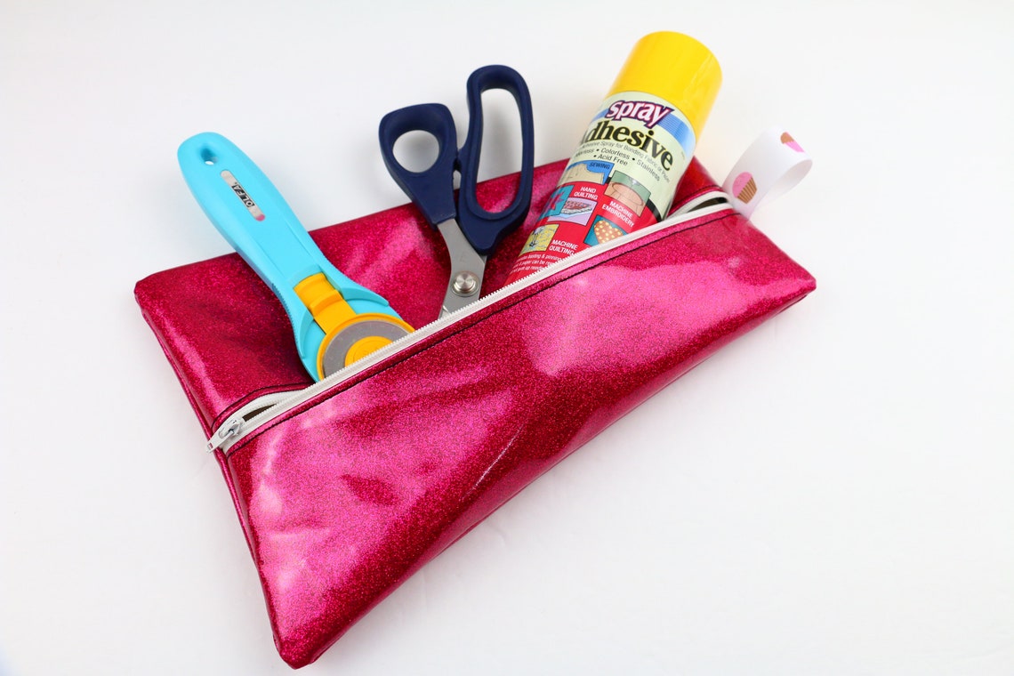 A frame vinyl poofy zipper case  etsy