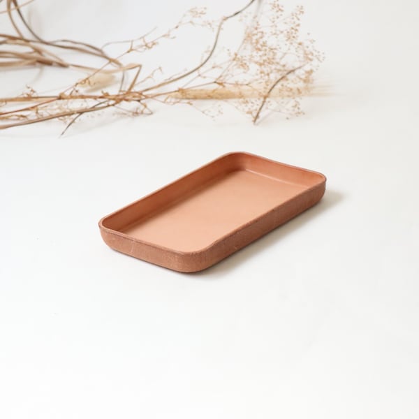 Molded Leather Valet Tray Sz Medium. Perfect for storing daily essentials in modern space. Home Decor Accent. Home & Living.