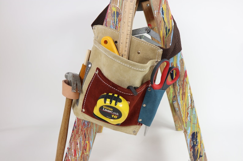 Suede Leather Tool Belt Pouch Tool Bag DIY Handy Man Etsy