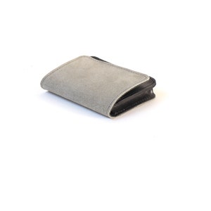 Minimalist Pocket Wallet. Suede Leather Wallet. Leather Card Wallet. Multi Wallet. Slim Wallet. Card Holder image 5