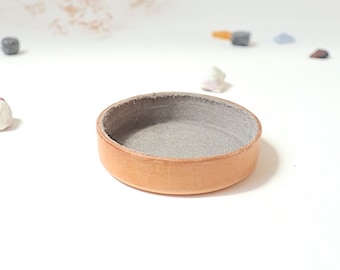 Round Leather Tray