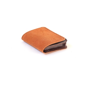 Minimalist Pocket Wallet. Suede Leather Wallet. Leather Card Wallet. Multi Wallet. Slim Wallet. Card Holder image 4