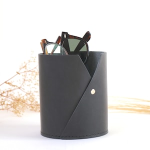 Multi Purpose Leather Cup W, Glasses Holder, Plant Vase, Pen Stand, Modern Home Interior. Home Decor Accent. Home & Living. image 4