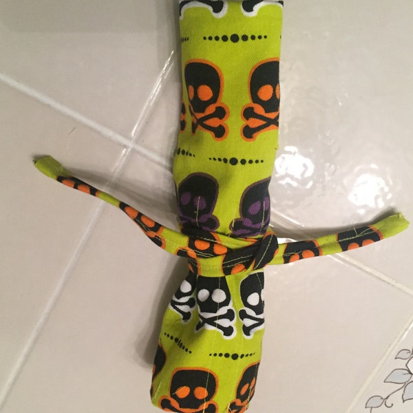 Colorful Halloween Skeleton Makeup Brush Roll