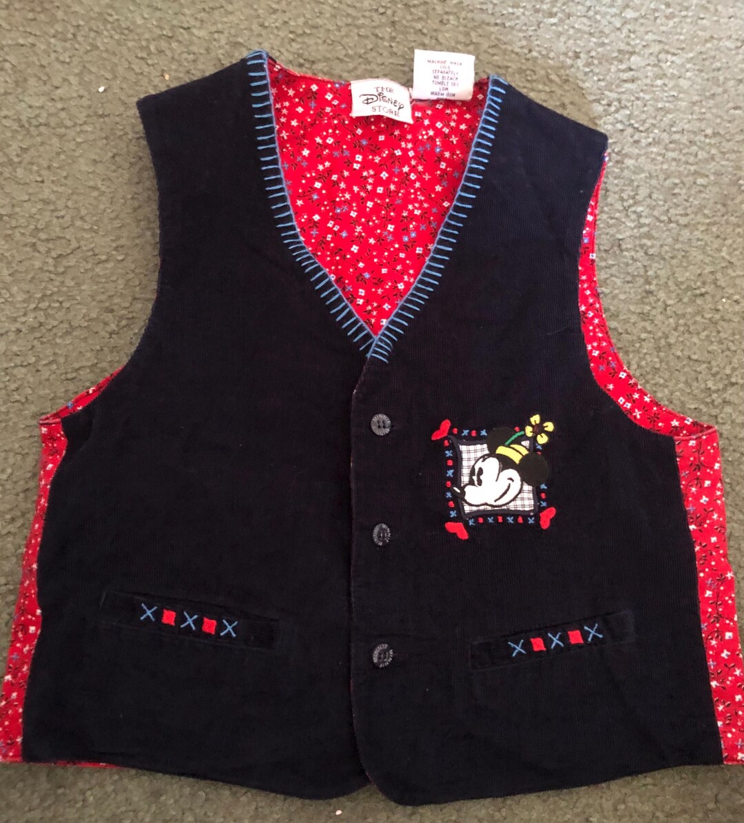 トップス Rare90sMadein USATOOCUTEMickey MouseVest Vintage the