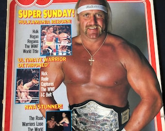 Vintage Pro Wrestling Illustrated magazine August 1989