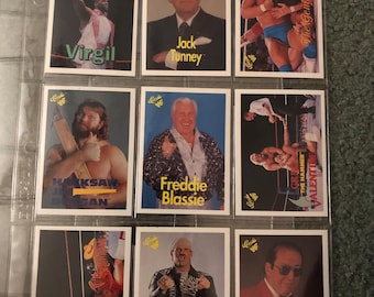 Vintage lot of 1990s  WWF WWE trafing cards