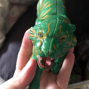 Vintage He man Masters of the Universe MOTU battle cat green tiger figure 1980s