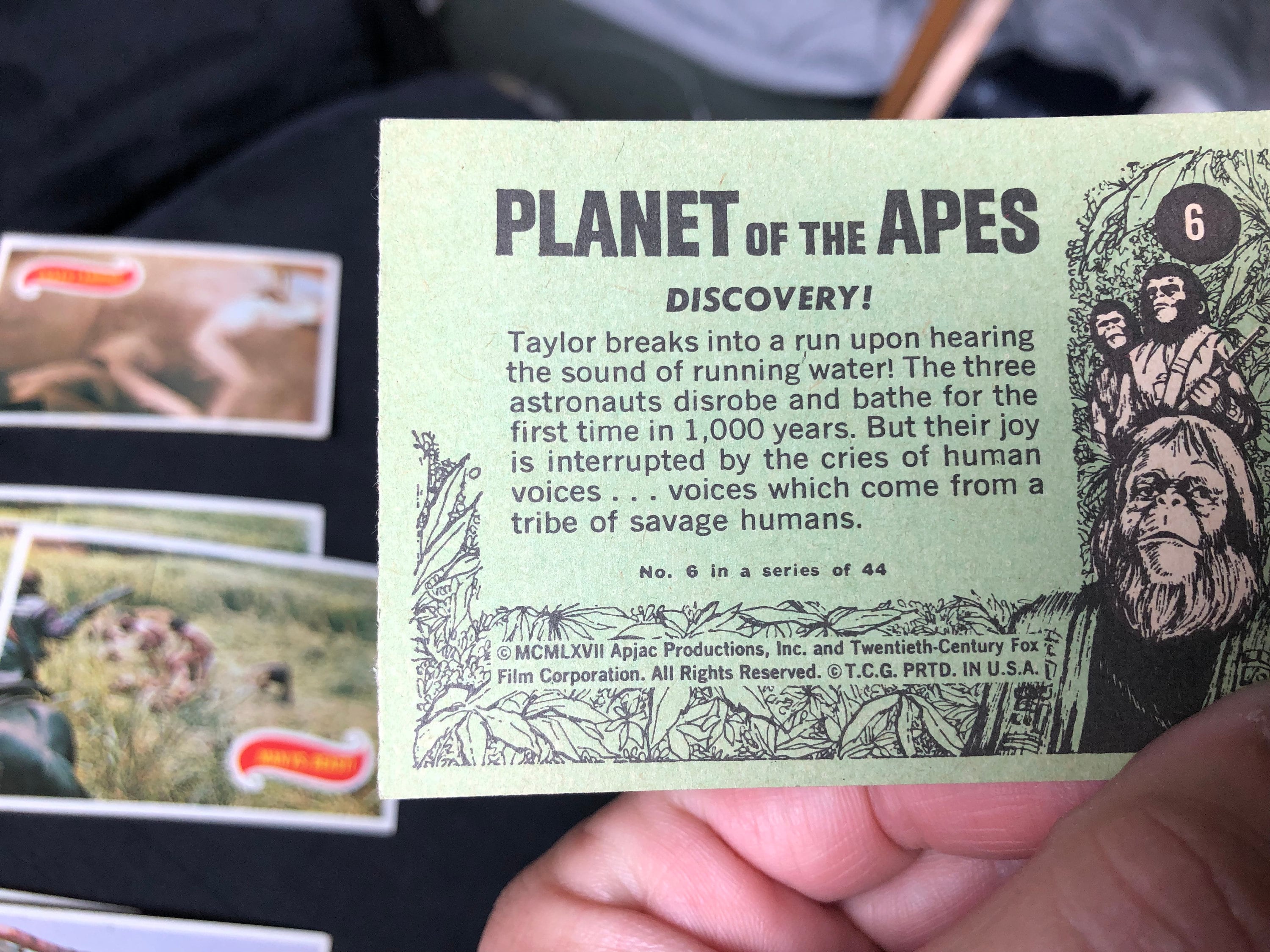 Planet Of The Apes Trading Cards Vintage 1960s Planet of the Apes Trading Cards - Etsy