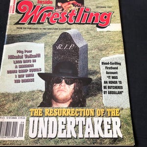 Vintage Inside Wrestling magazine Sept 1994 The Undertaker