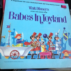 Vintage Disney Babes in Toyland vinyl record used