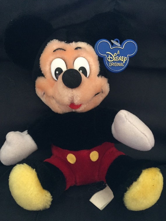 Vintage 1970s Mickey Mouse Plush Doll 