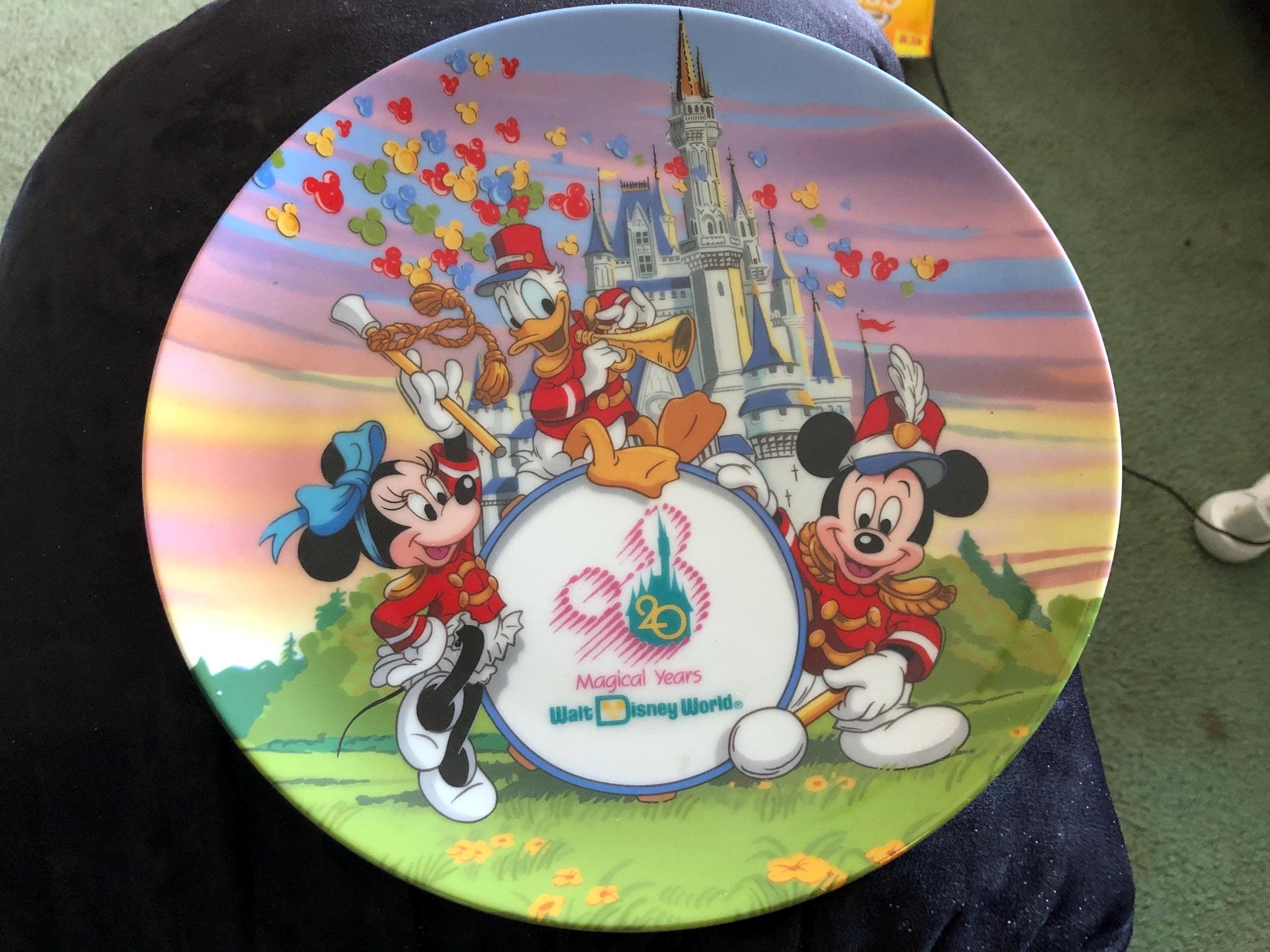 Vintage Disney 20th Anniversary Walt Disney World Collectors Plate