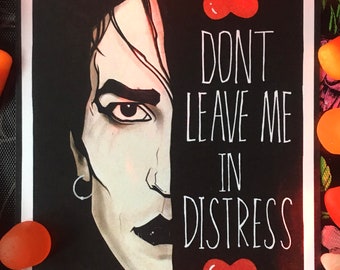 Christian Death/Rozz Williams "Romeo's Distress" themed Valentine's Day card